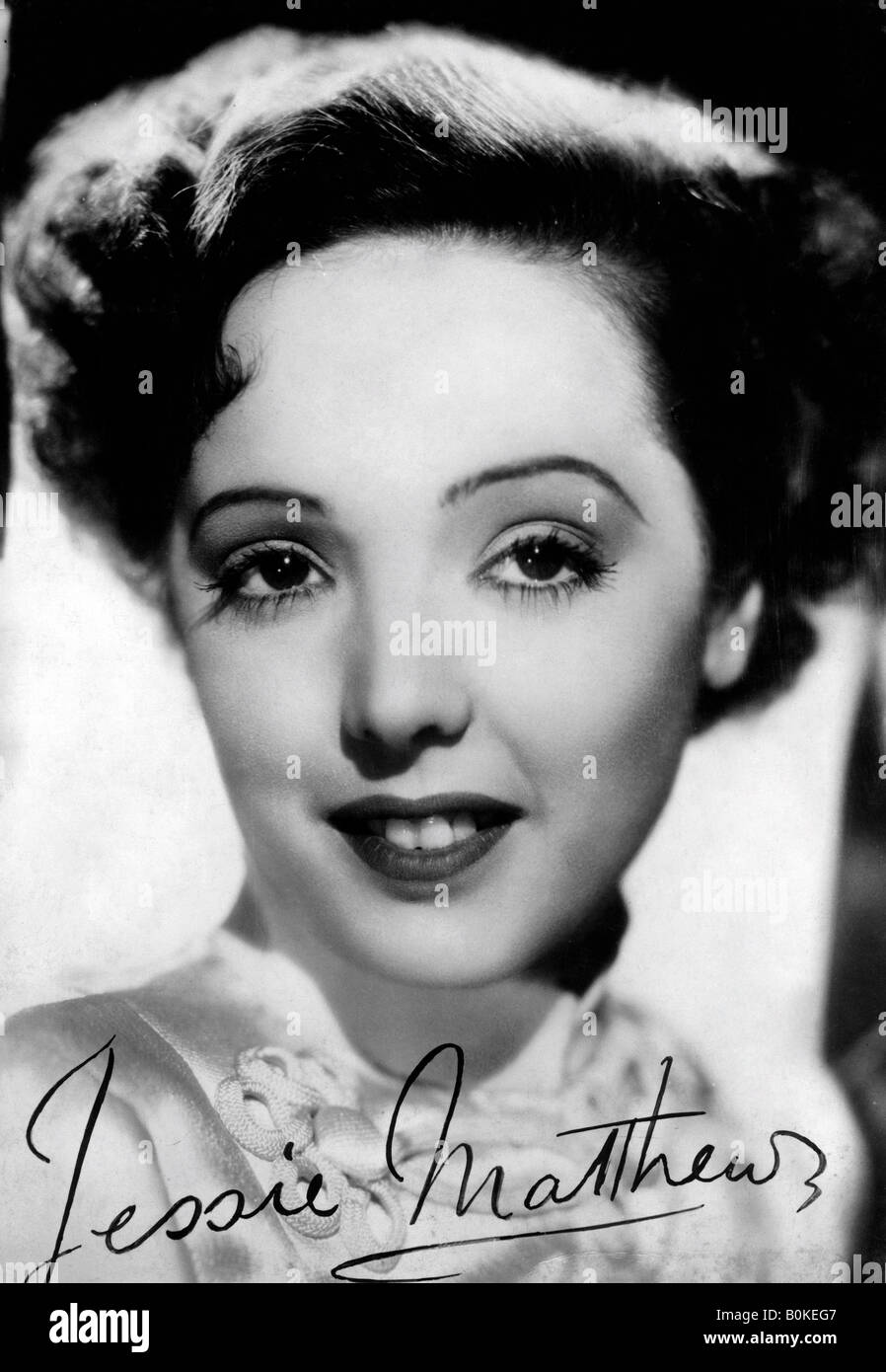 Jessie Matthews (1907-1981), English actress, dancer and singer, c 1930s-c1940s Artist: Unknown Stock Photo