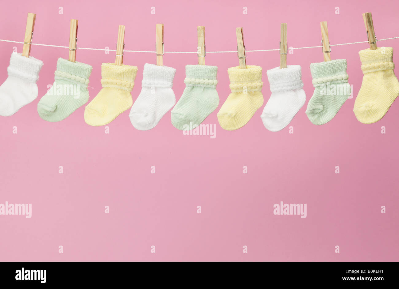 baby socks on