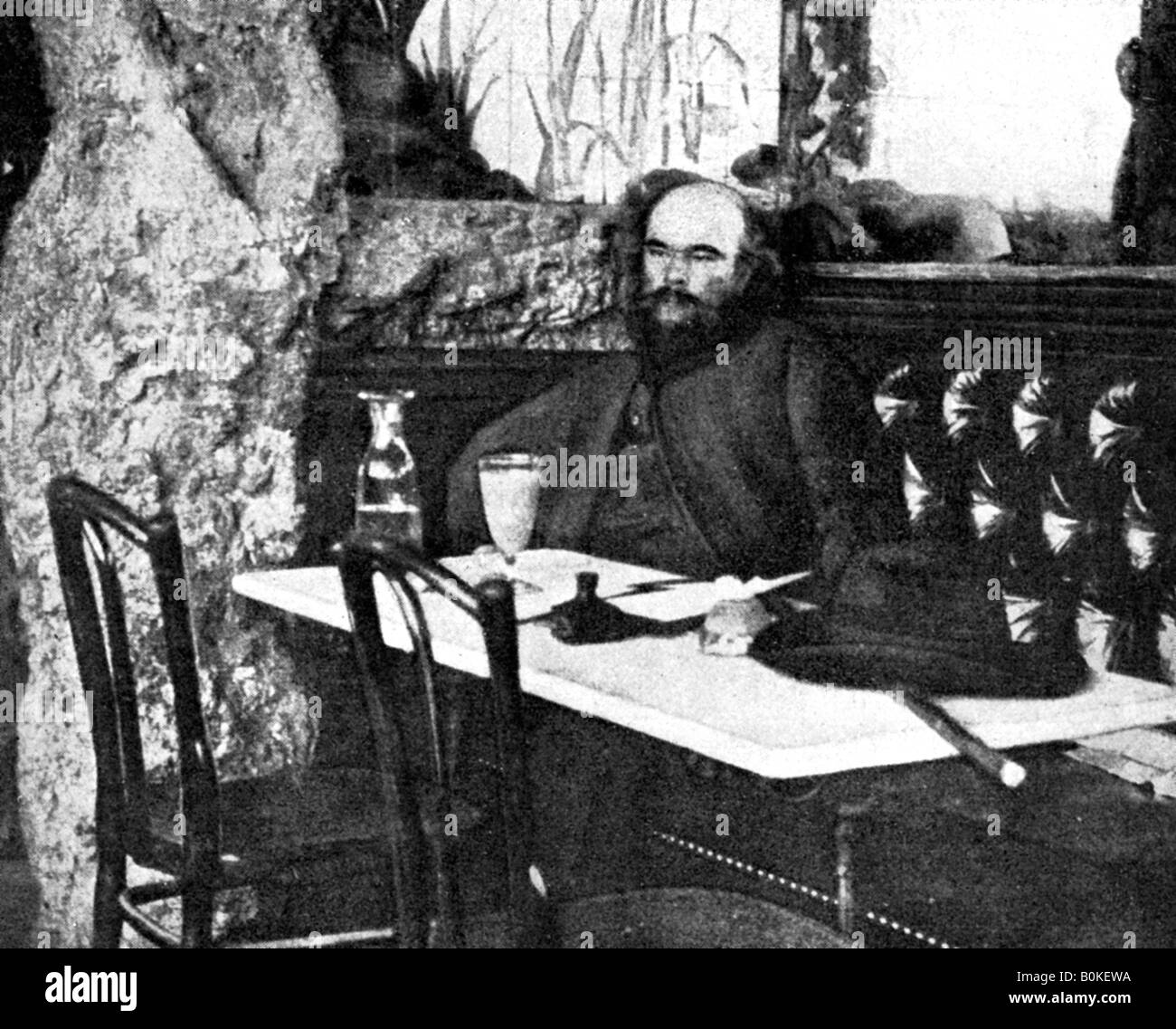 'Verlaine', The Poet of Absinthe, 1923.Artist: Rischgitz Collection Stock Photo