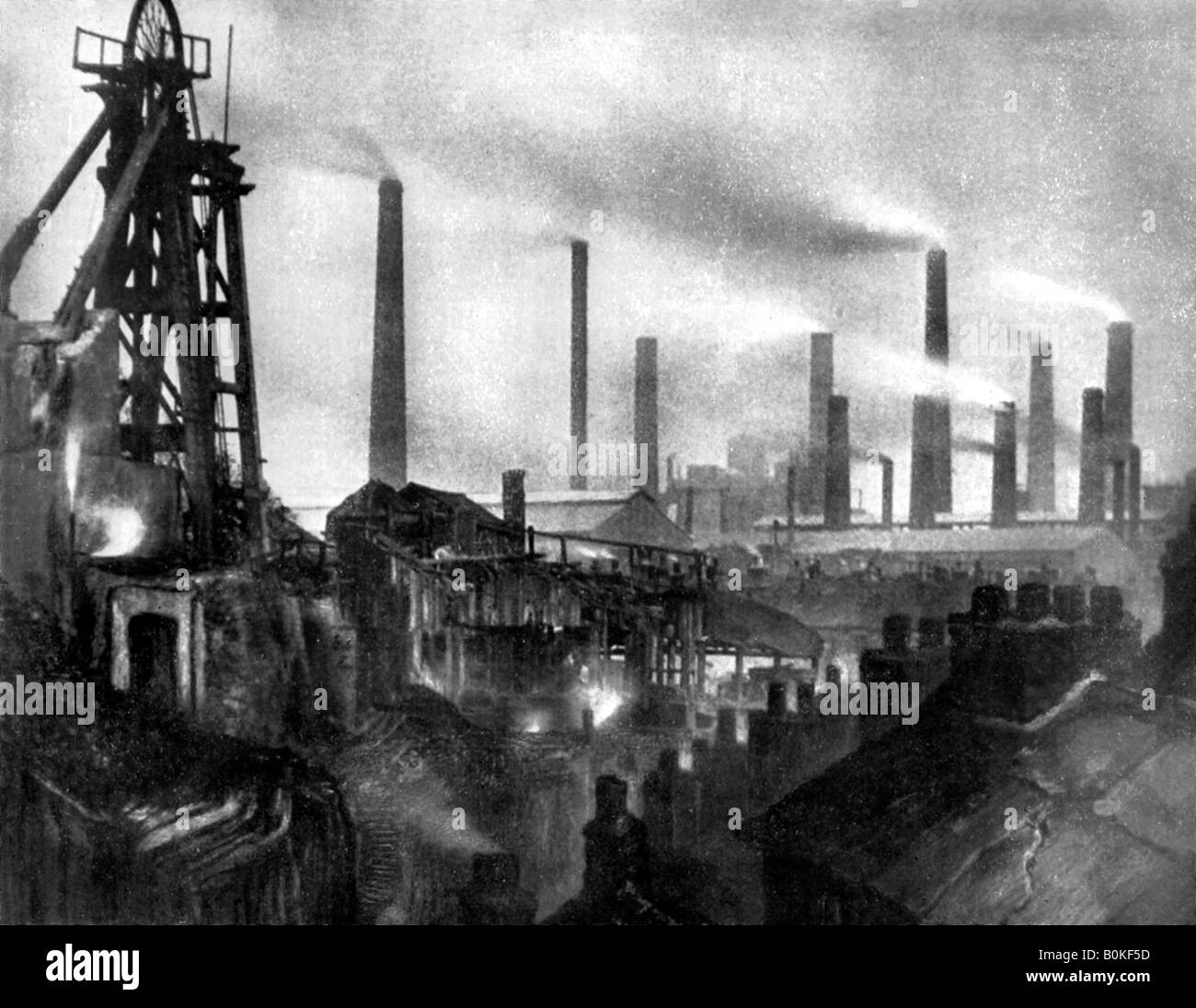 Coal and iron production, 1926.Artist: Edgar & Winifred Ward Stock Photo