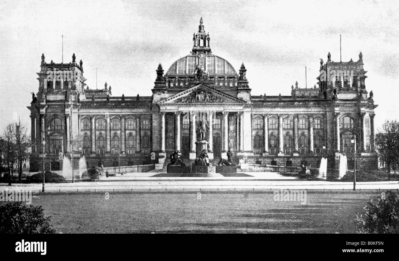 Germany's Houses of Parliament, Berlin, 1926. Artist Unknown Stock