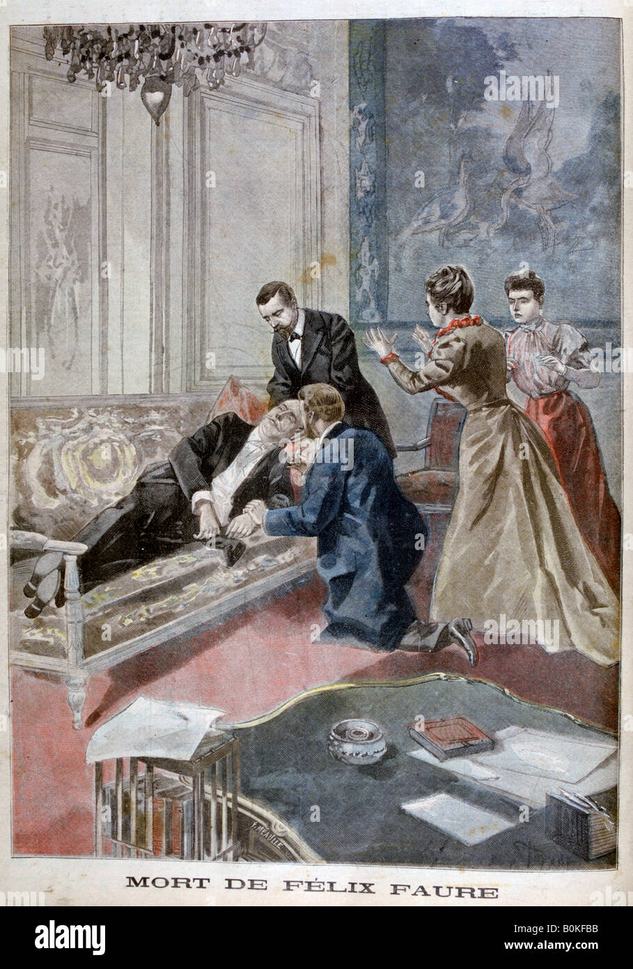 The Death of Felix Faure, 1899.  Artist: Oswaldo Tofani Stock Photo