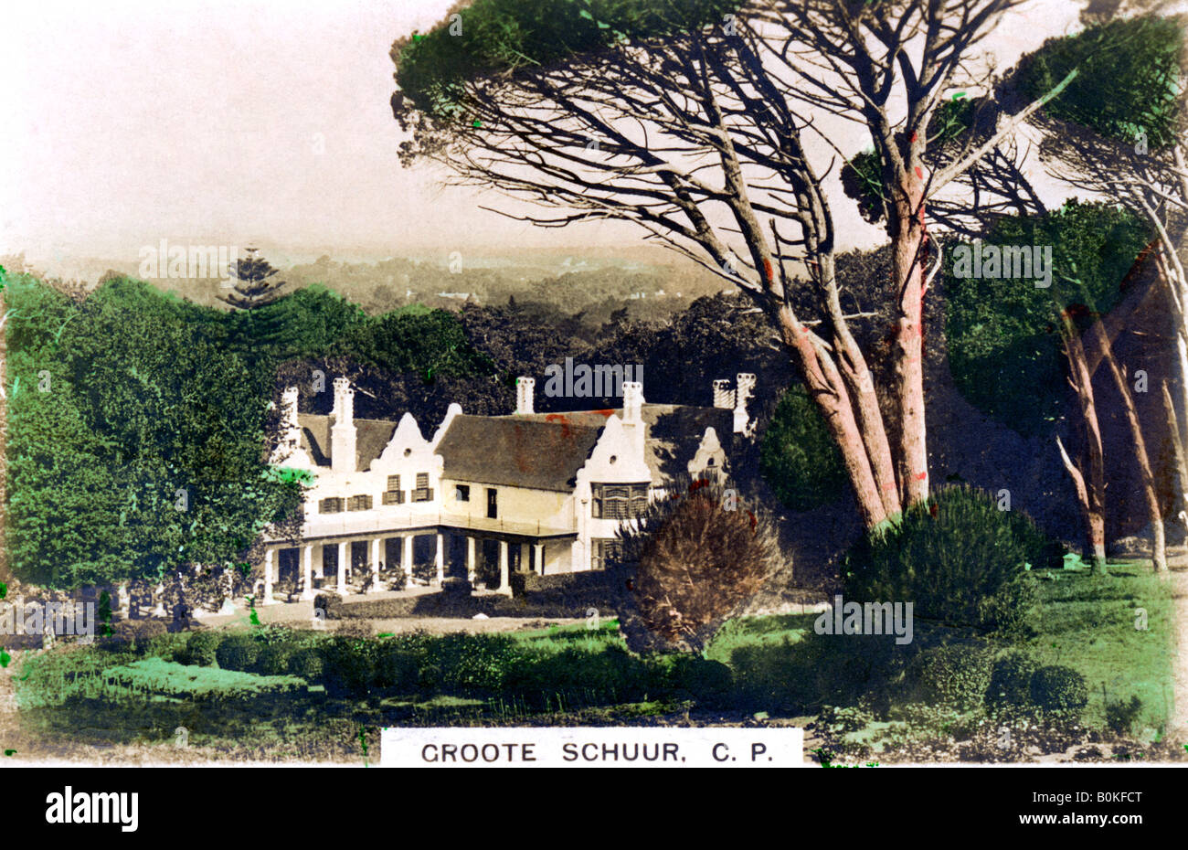 Groote Schuur House, Cape Town, South Africa, c1920s.Artist: Cavenders Ltd Stock Photo