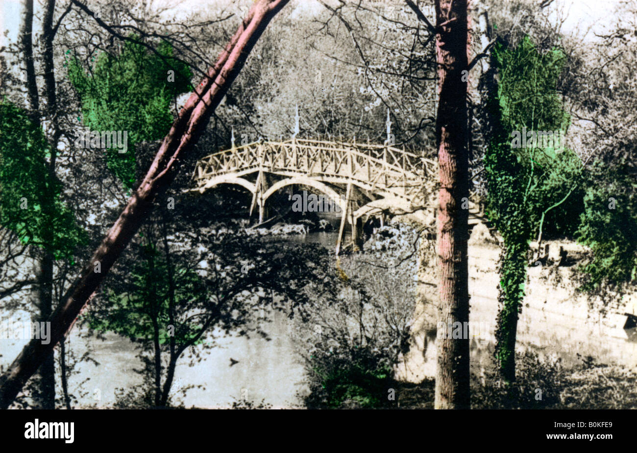 Bridge over the River Thames at Nuneham Courtenay, Oxfordshire, 1926.Artist: Cavenders Ltd Stock Photo