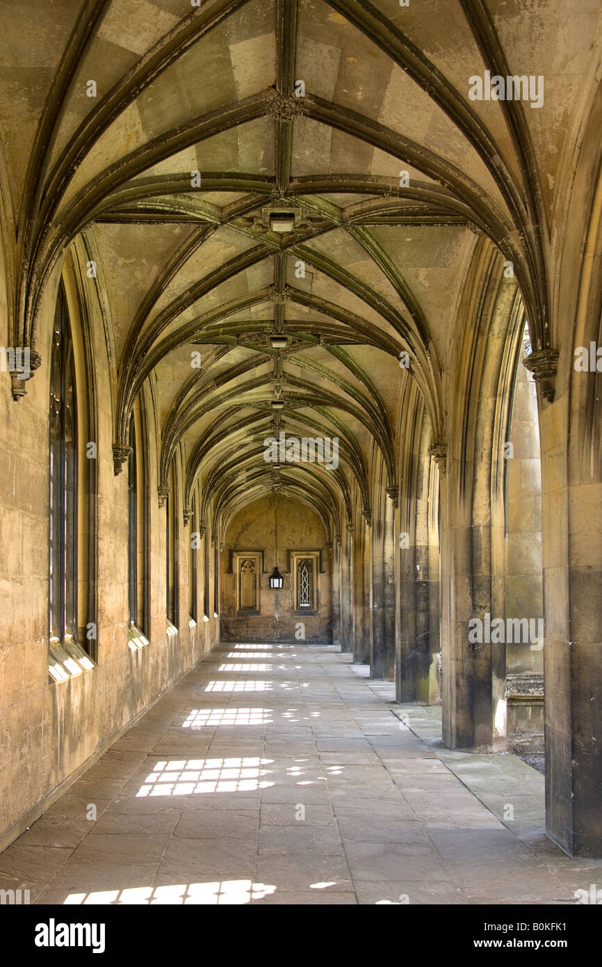 One of St John's cloisters. Cambridge. Stock Photo