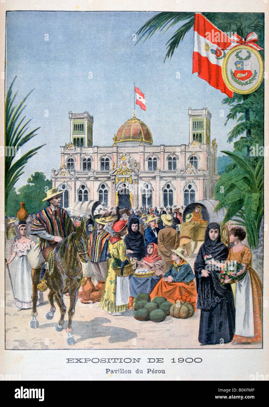 The Peruvian pavilion at the Universal Exhibition of 1900, Paris, 1900