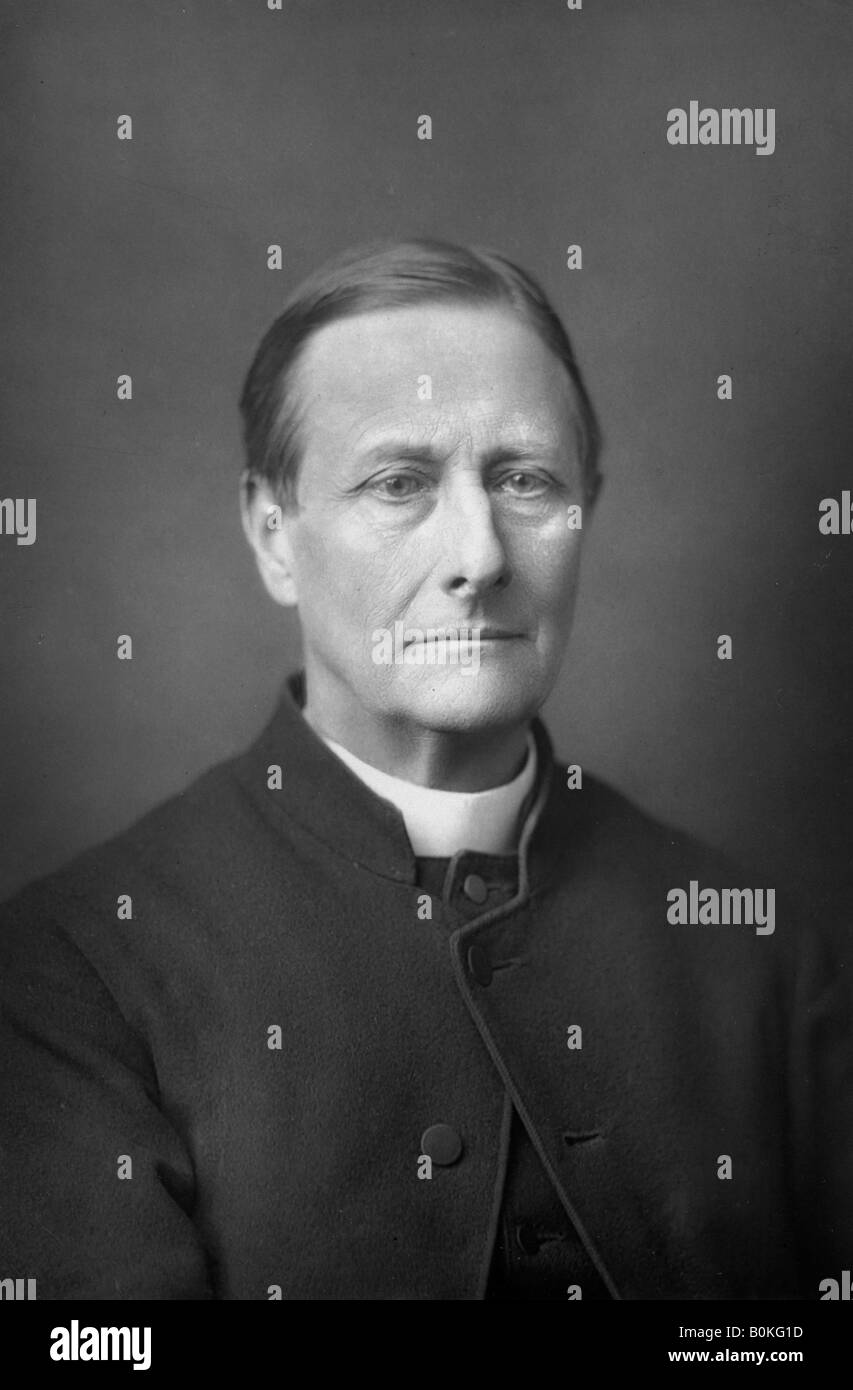 Reverend Sabine Baring-Gould (1834-1924), English hagiographer, novelist and eclectic scholar, 1893.Artist: W&D Downey Stock Photo