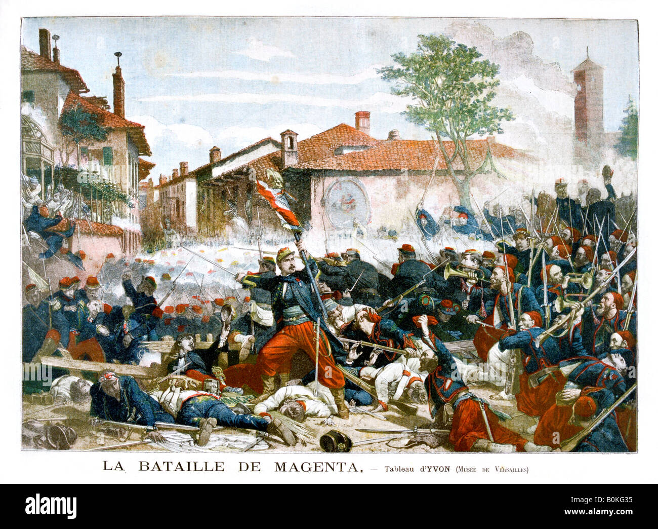 Battle of Magenta, 1859, (1901). Artist: Unknown Stock Photo