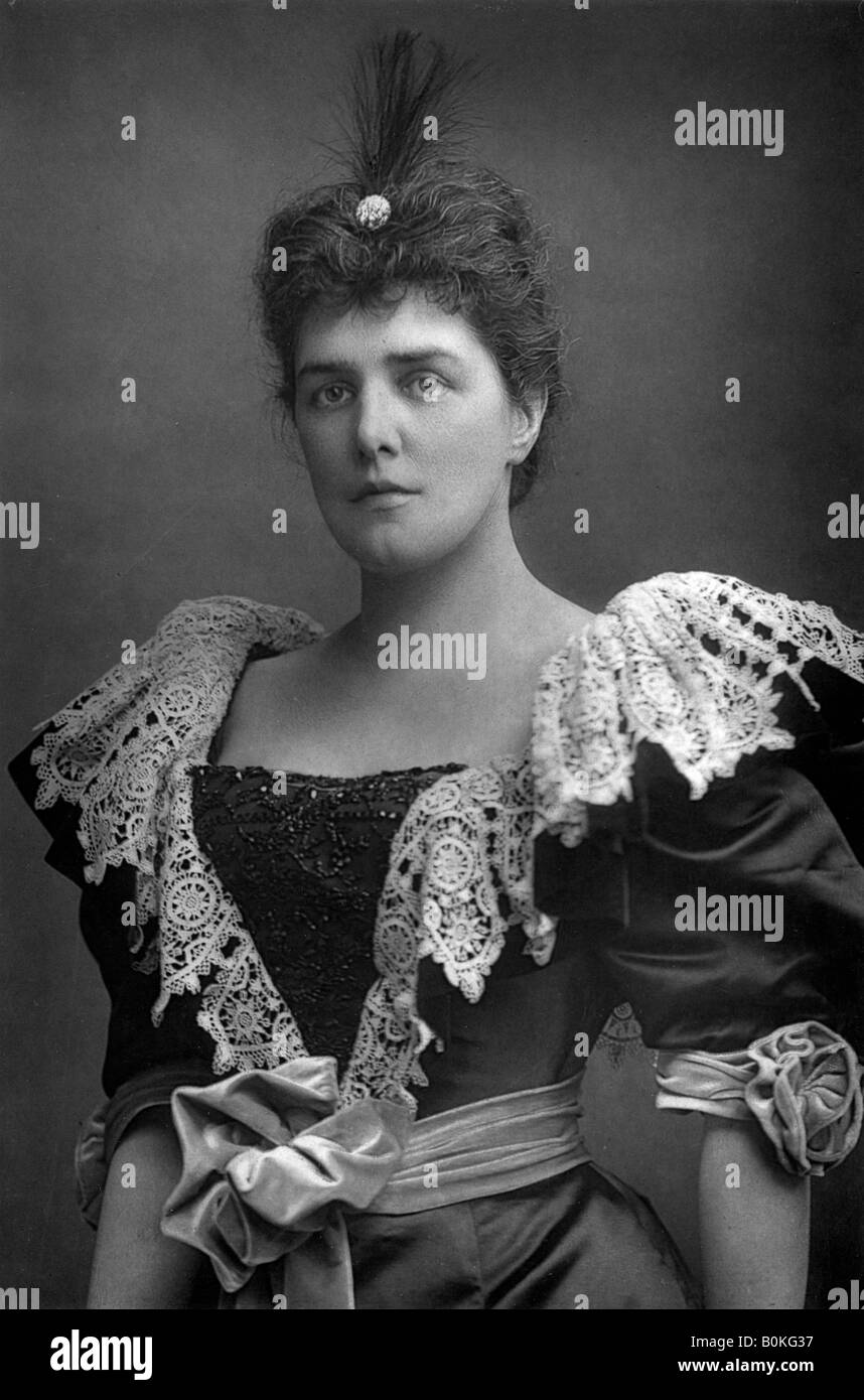 Lady Randolph Churchill (1854-1921), American society beauty, 1893.Artist: W&D Downey Stock Photo