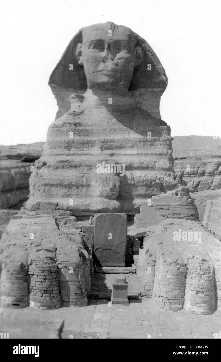 The Great Sphinx of Giza, Egypt, May 1949. Artist Unknown Stock Photo