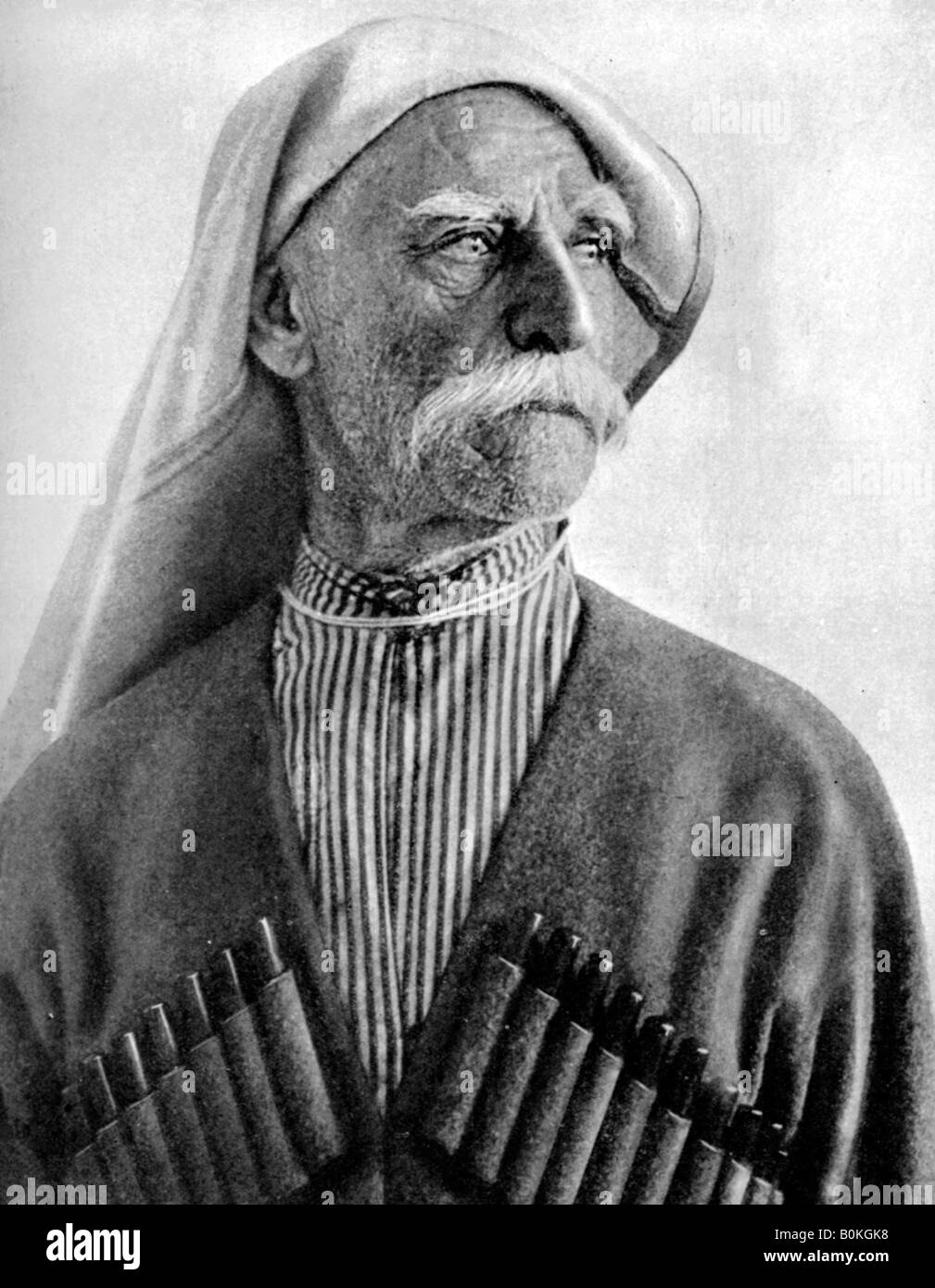 Georgian man wearing a tcherkeska, 1936. Artist: Unknown Stock Photo