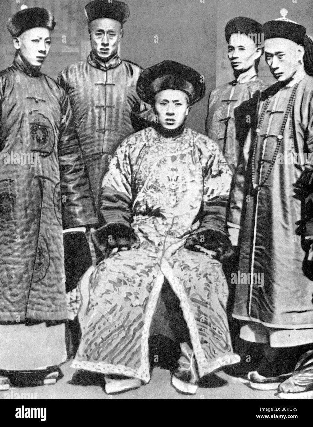 A portrait of mandarins, China, 1936.Artist Fox Photos Stock Photo Alamy