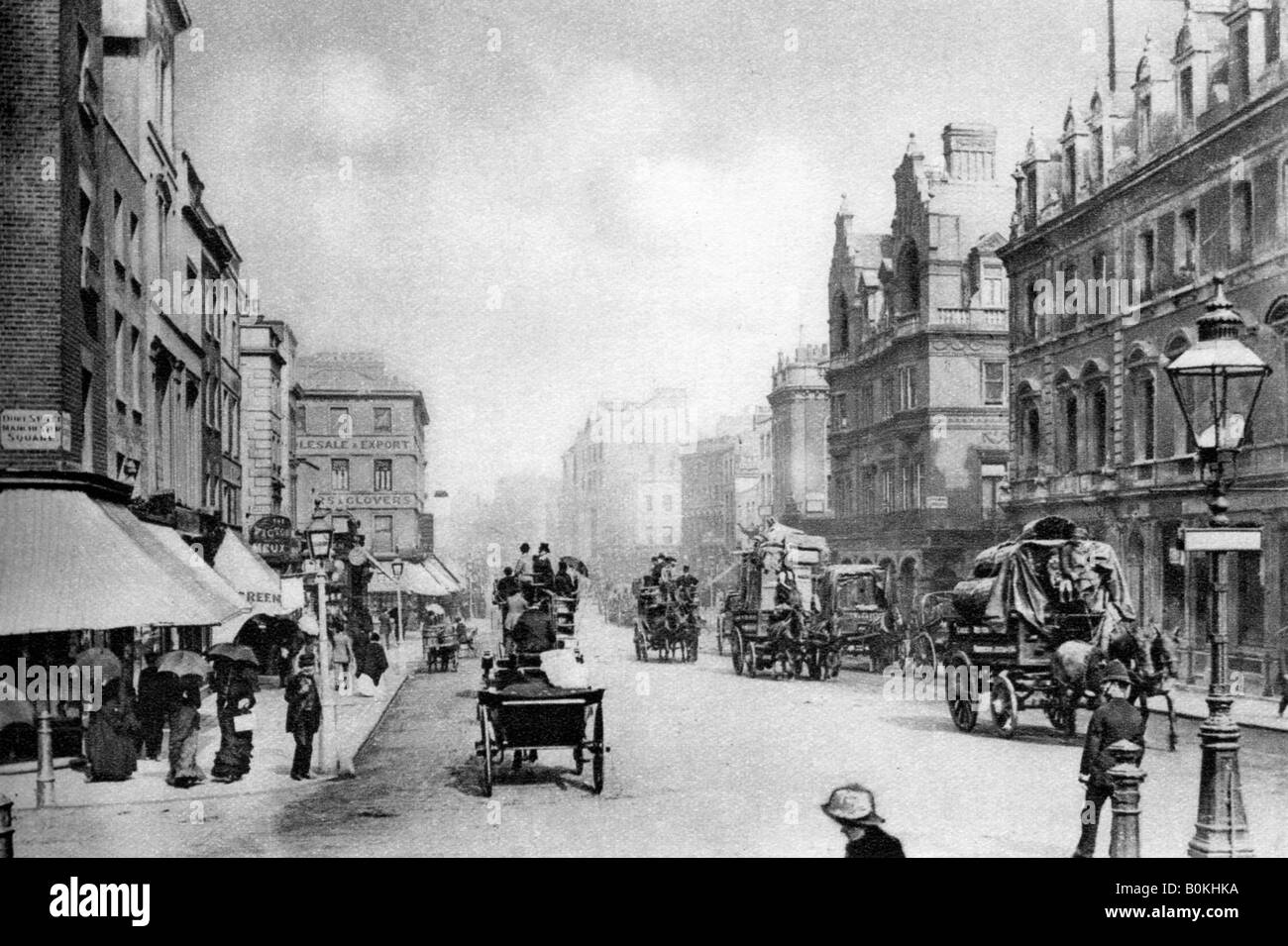 アンティーク　Oxfordの風景　1910 Oxford, High Street 1900 Stock Photo - Alamy