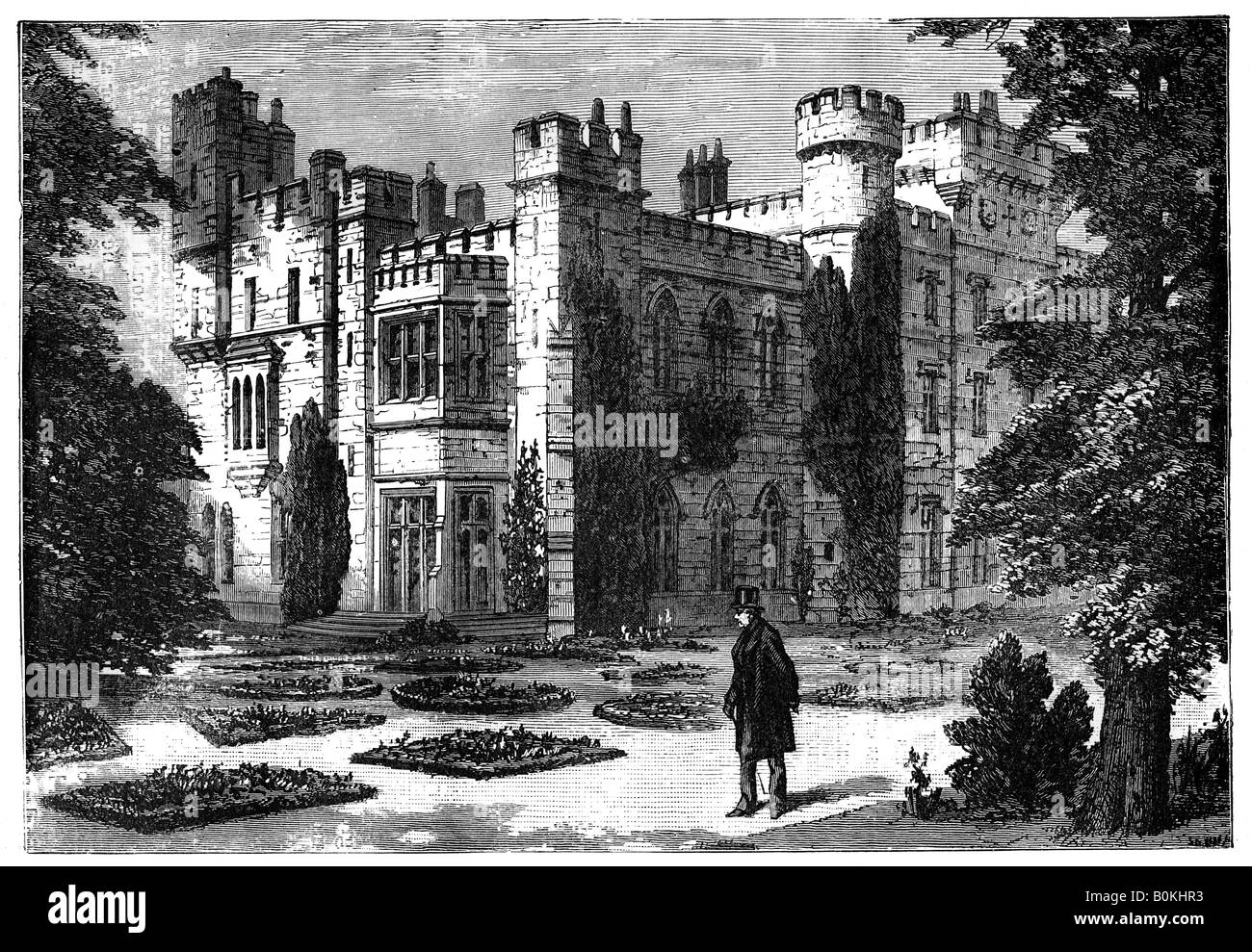 The Garden, Hawarden Castle, Flintshire, Wales, 19th century. Artist