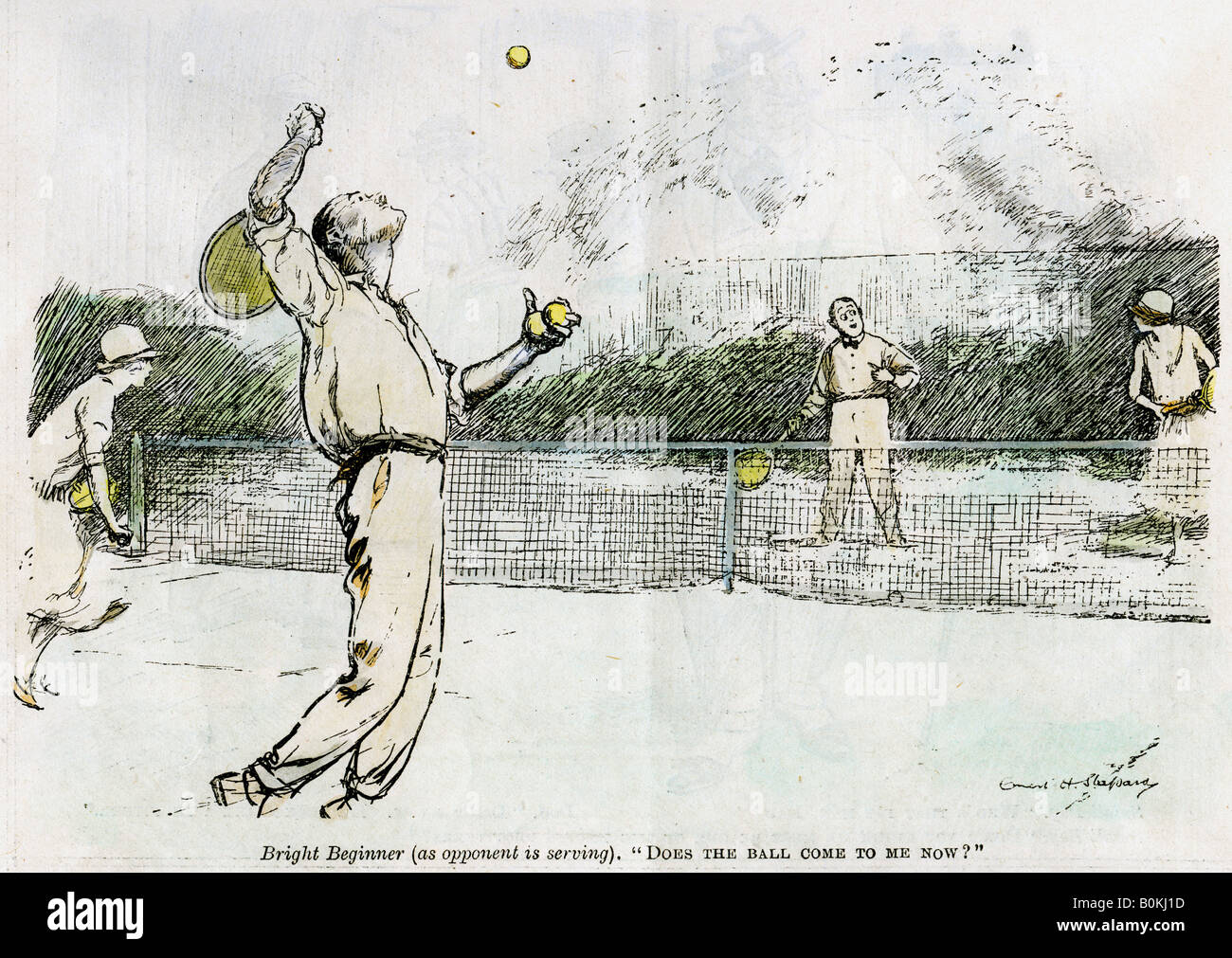 'Tennis', 1920. Artist Unknown Stock Photo Alamy