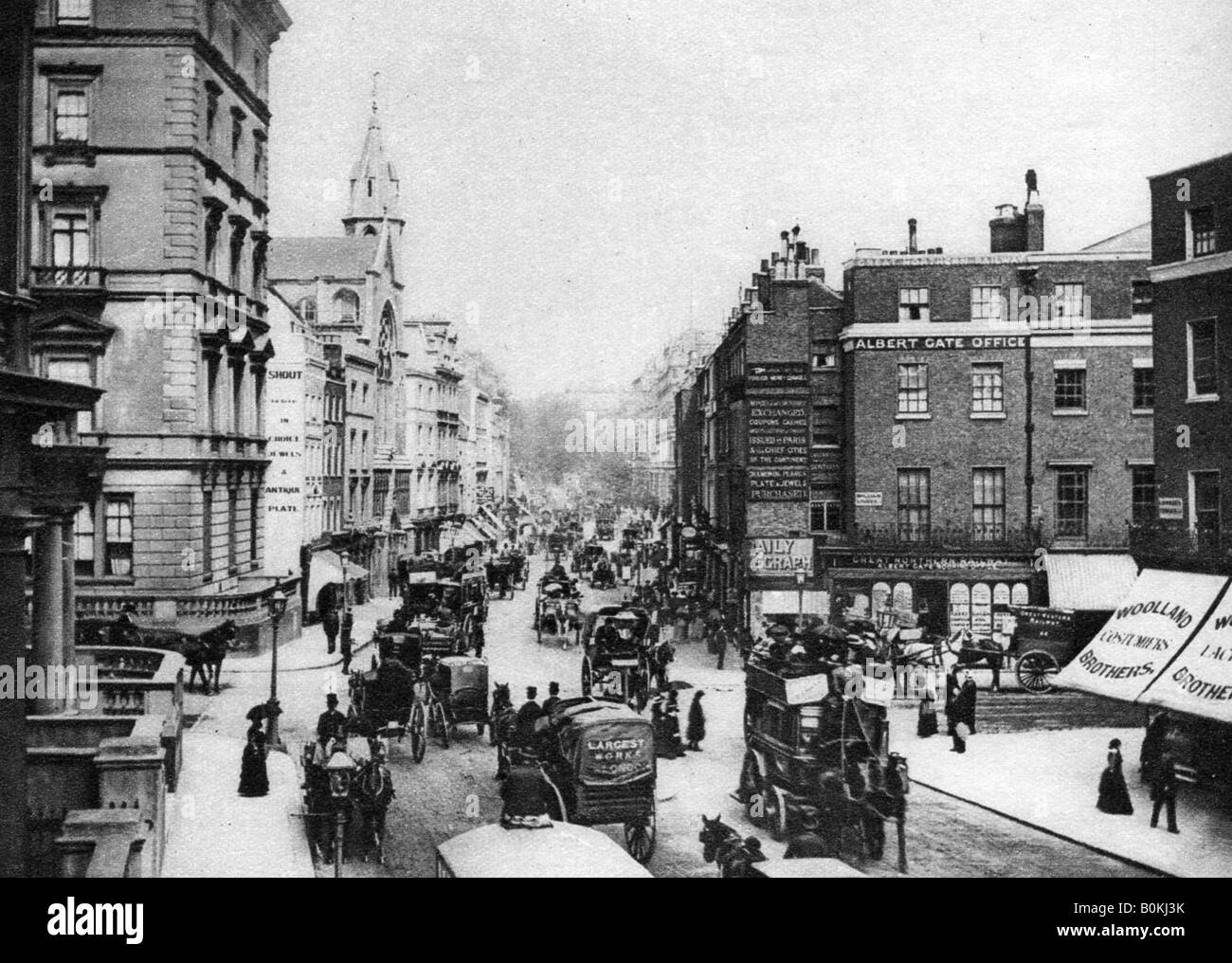 Knightsbridge, London, 1890s (1926-1927). Artist: Unknown Stock Photo