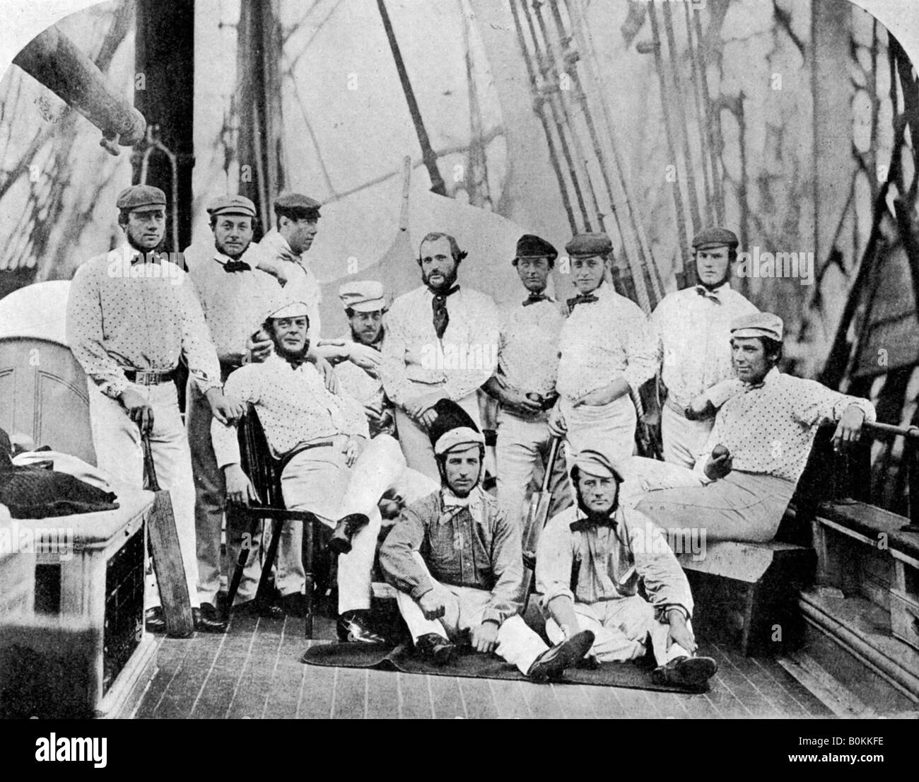 The first English cricket team to tour America, 1859 (1912). Artist