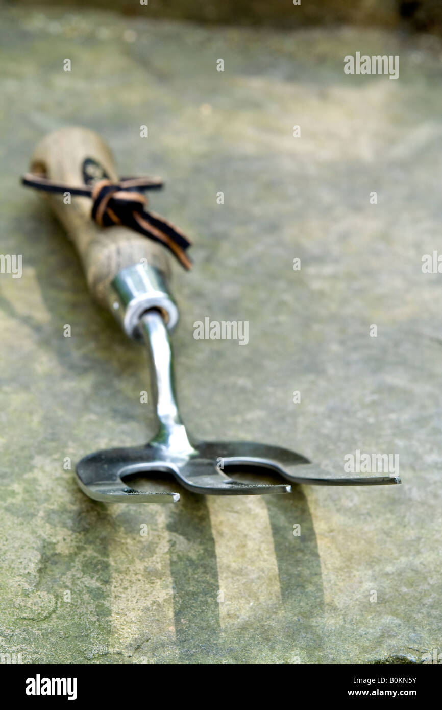 Garden hand fork, UK Stock Photo Alamy