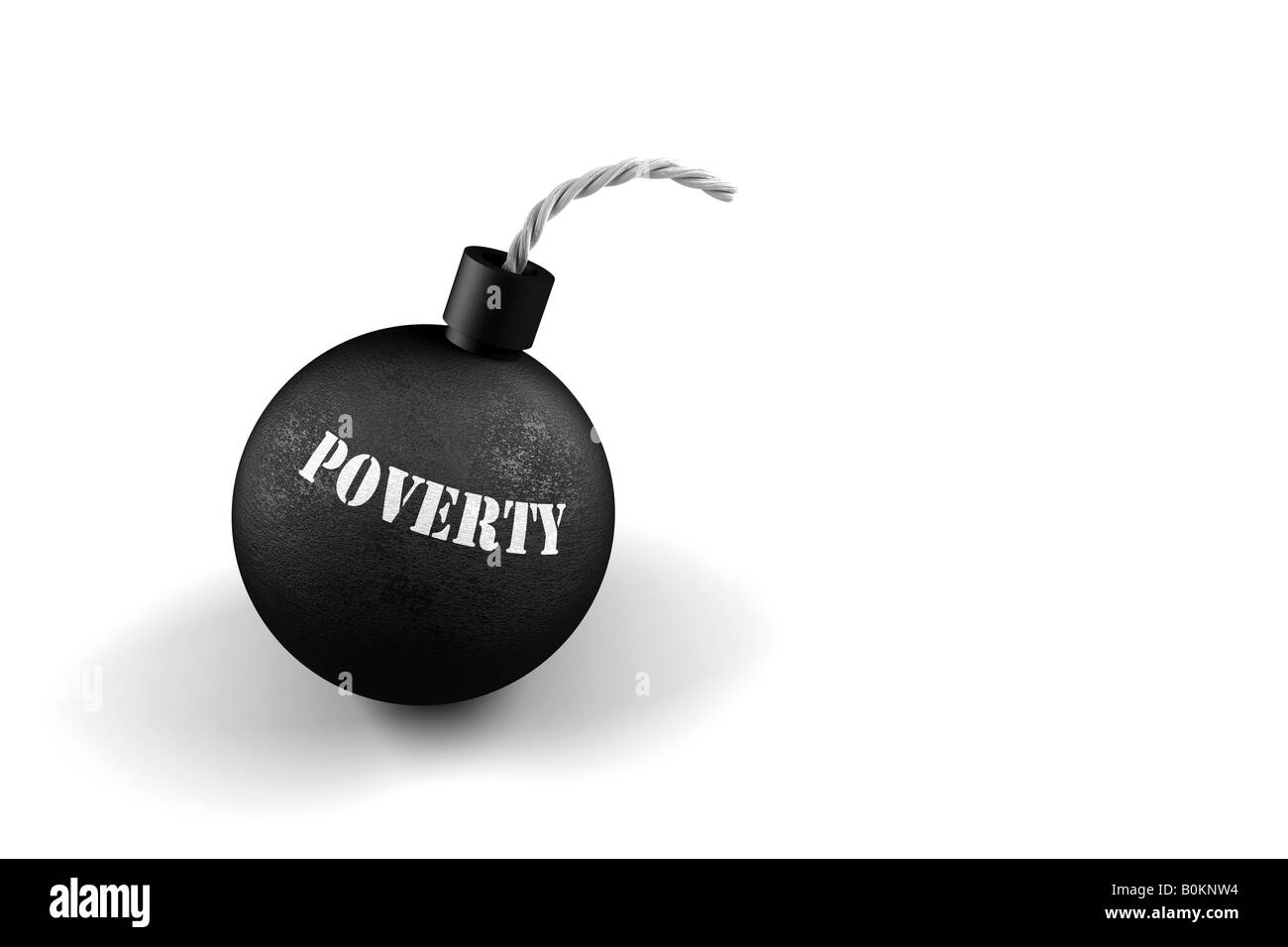 Conceptual image about exploding poverty issues Stock Photo