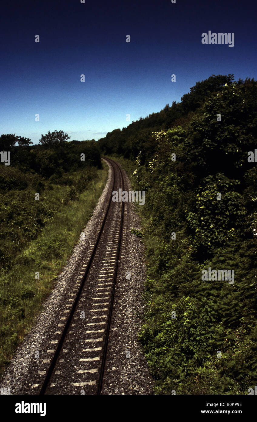 Railway Line. Stock Photo