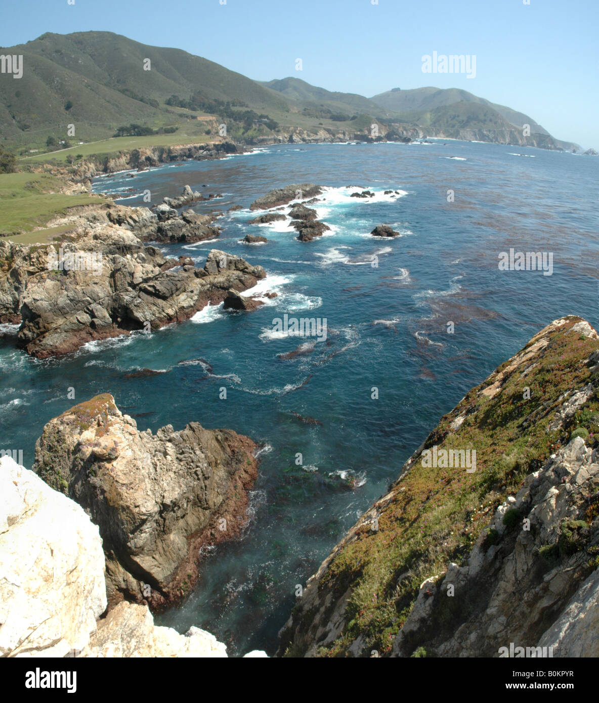 Fisheye View of Rockypoint California Stock Photo - Alamy