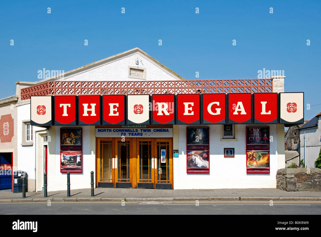the old regal cinema at wadebridge in cornwall,england Stock Photo
