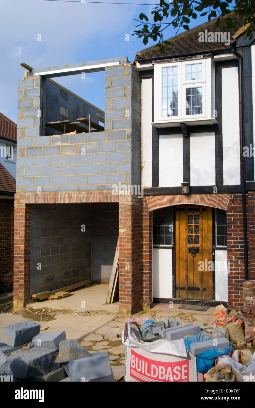 house extension in process Stock Photo Alamy