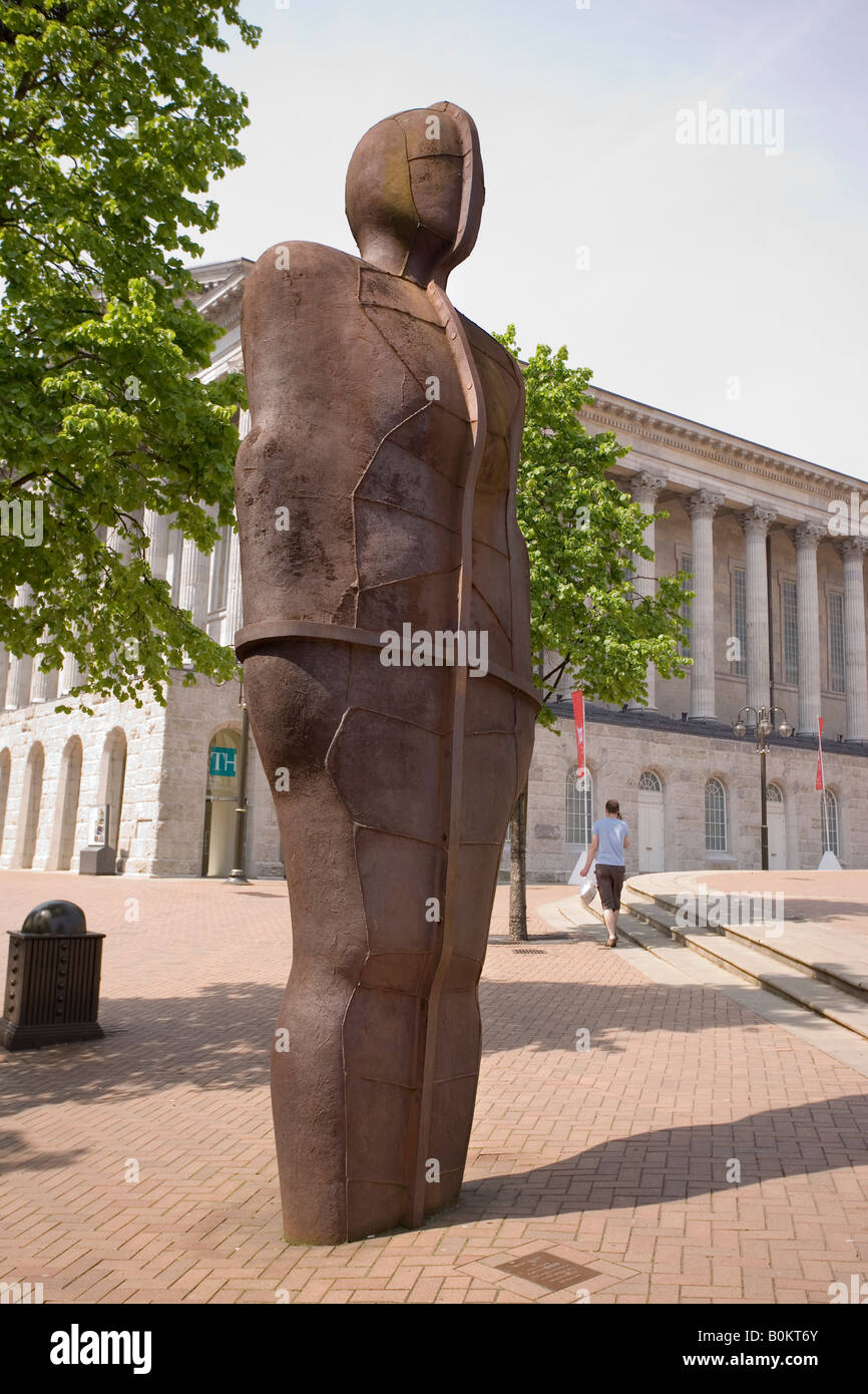 Iron Man statue, Victoria Square, Birmingham, by Anthony Gormley Stock