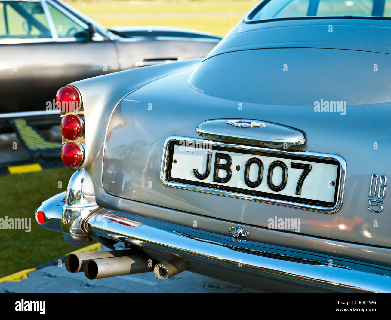 james Bond 007 Aston martin DB5 and Vantage Stock Photo
