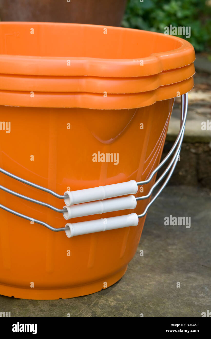 Plastic buckets, UK Stock Photo Alamy