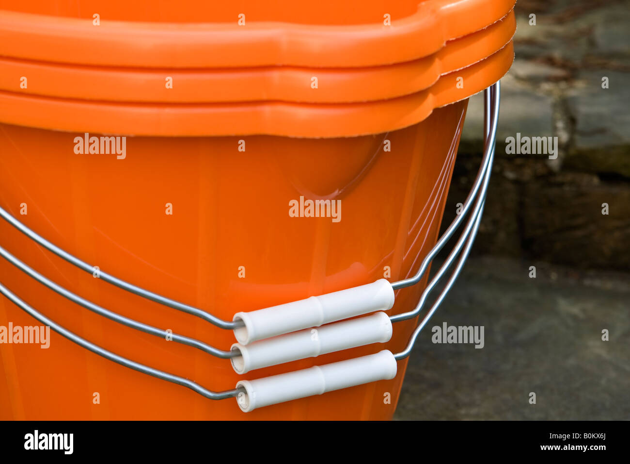 Plastic buckets, UK Stock Photo Alamy