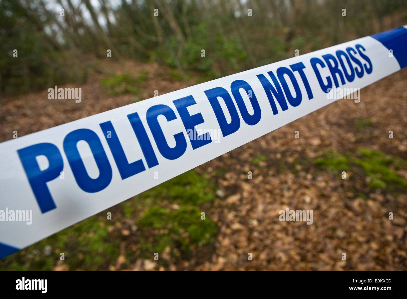Police Do Not Cross Tape at the scene of an incident Stock Photo - Alamy