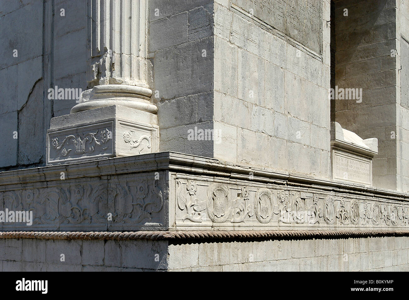 Leon Battista Alberti architecte de la renaissance a Rimini Stock Photo ...