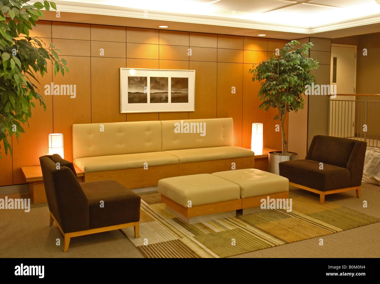 A Waiting Room In A Lobby Hotel Condo Stock Photo 17650000 Alamy