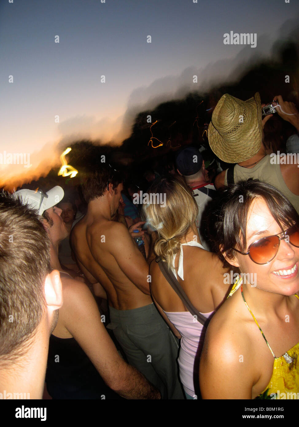 Group of people celebrating at South West Four SW4 festival, London, England Stock Photo