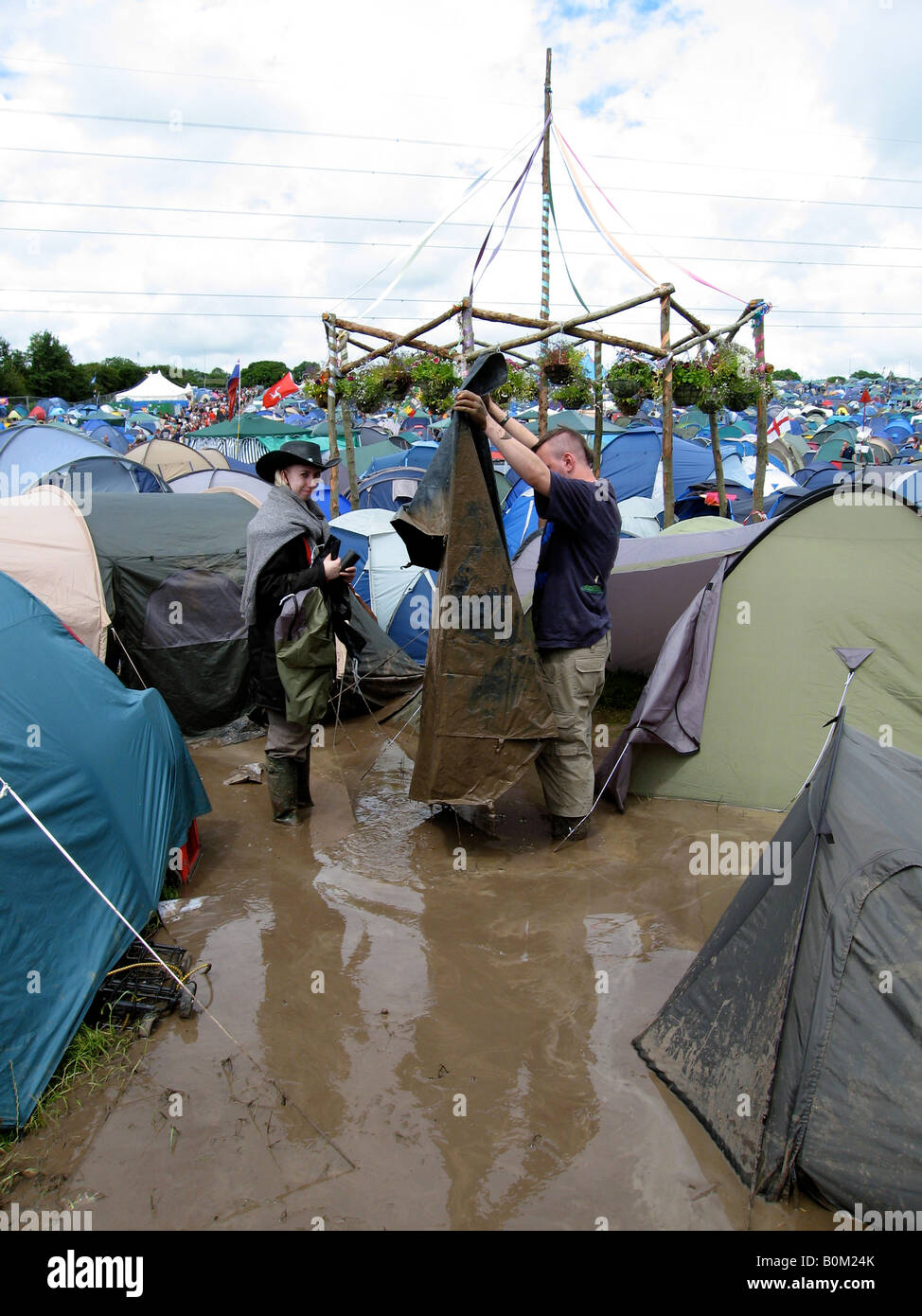 Man Covered In Mud Glastonbury High Resolution Stock Photography and ...