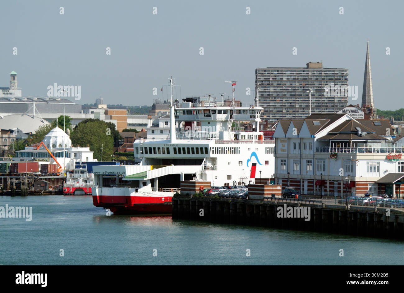 Town Quay and the Red Funnel company ferry terminal on Southampton