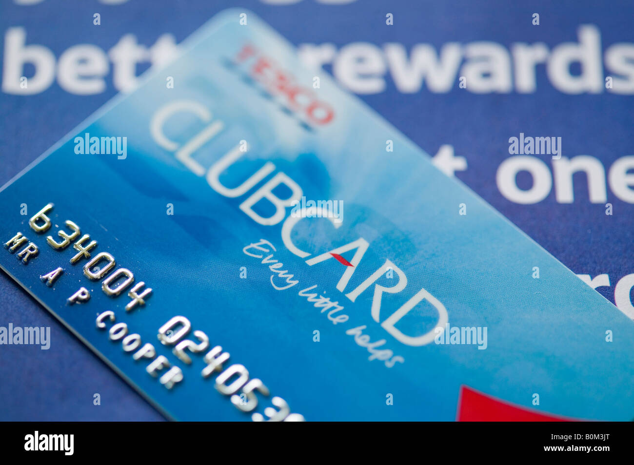 A store loyalty card Tesco Clubcard Stock Photo