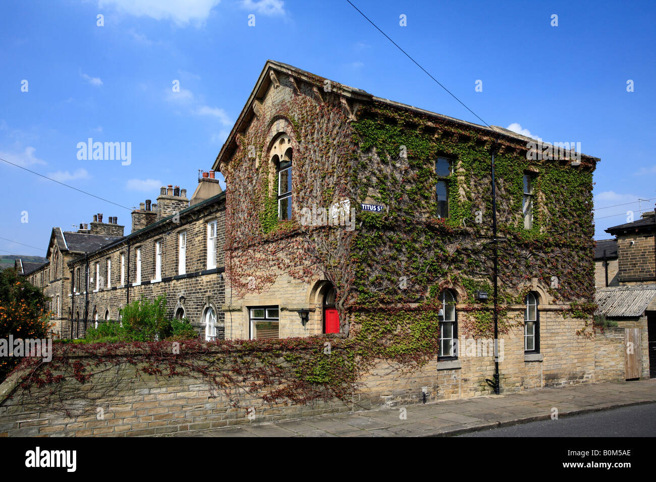 Houses in Saltaire Village, UNESCO World Heritage Site, Bradford, West