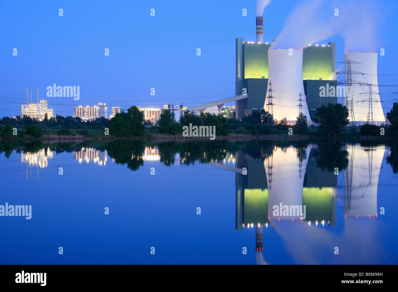 chemical plant and power plant in Buna, Germany, Europe Stock Photo - Alamy