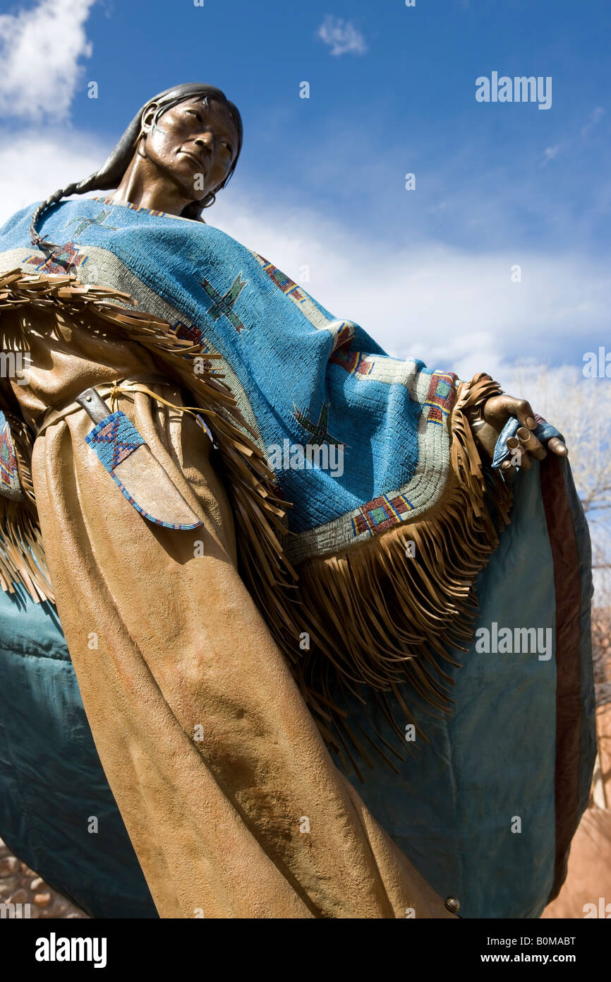 statue of an indian , sculpture Stock Photo Alamy