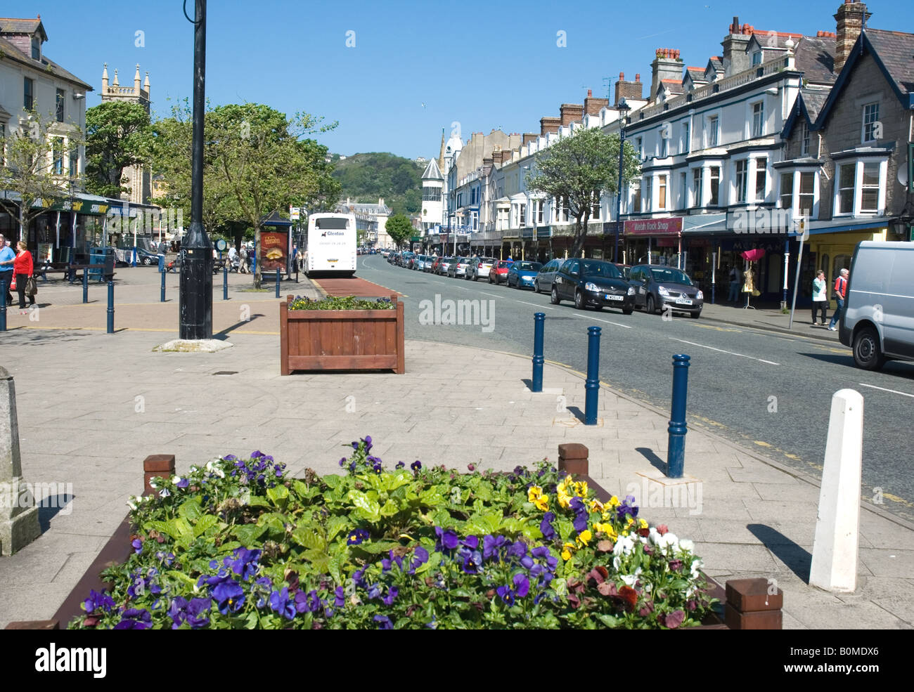 Mostyn Street Llandudno North Wales Stock Photo - Alamy