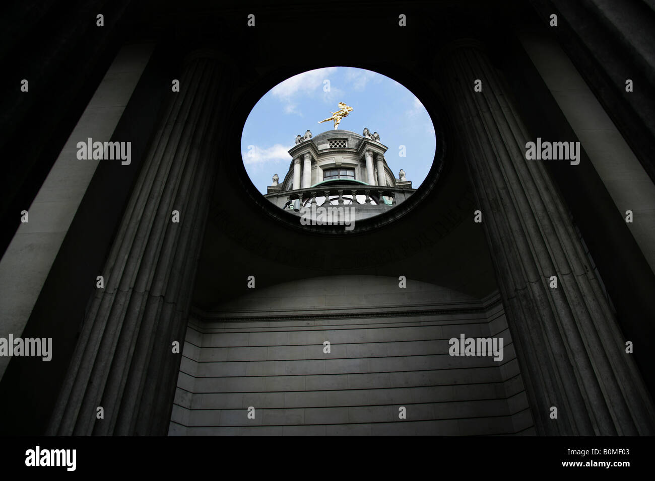 City of London, England. The Arial sculpture, the Spirit of the Air, on