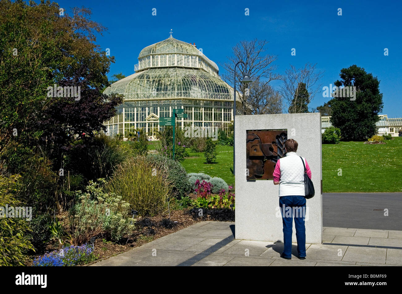 The Orchid Palm and Cactus greenhouses at the National Botanic Gardens Glasnevin Dublin Ireland Stock Photo