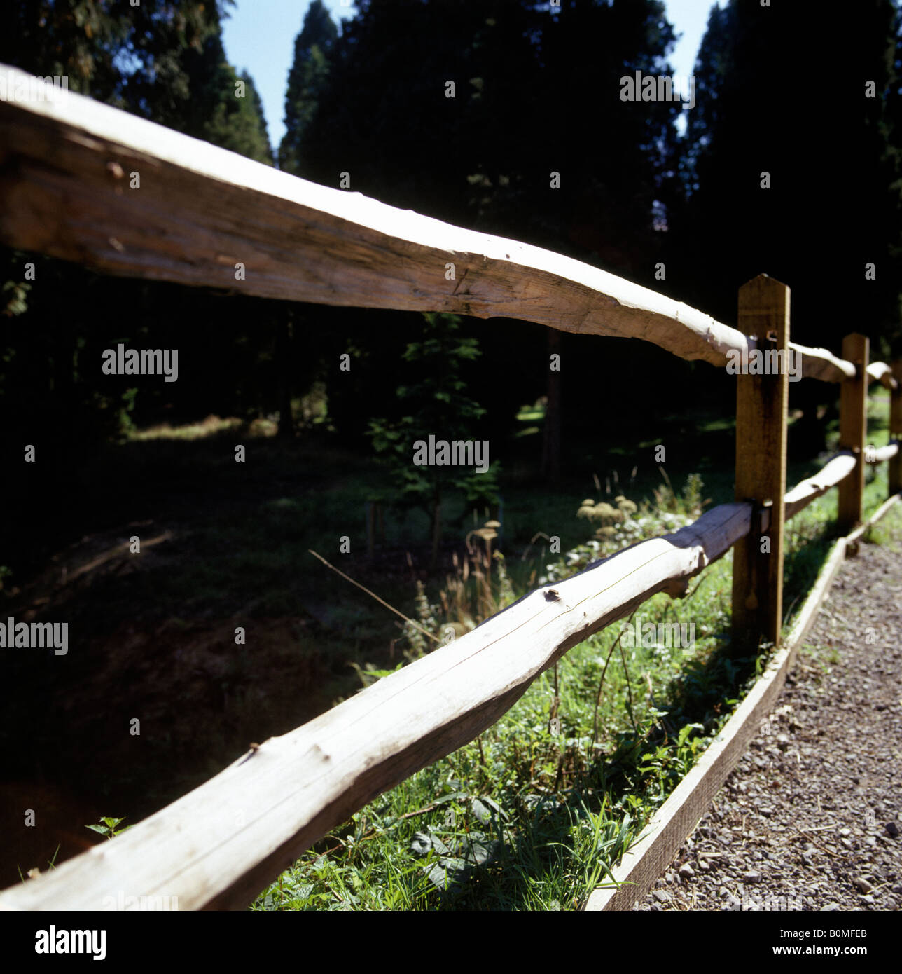 a wooden fence Stock Photo - Alamy