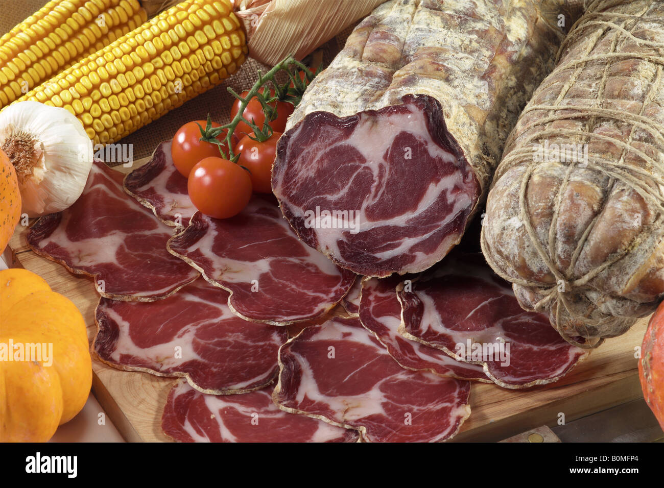 "coppa di Parma" salami Stock Photo Alamy