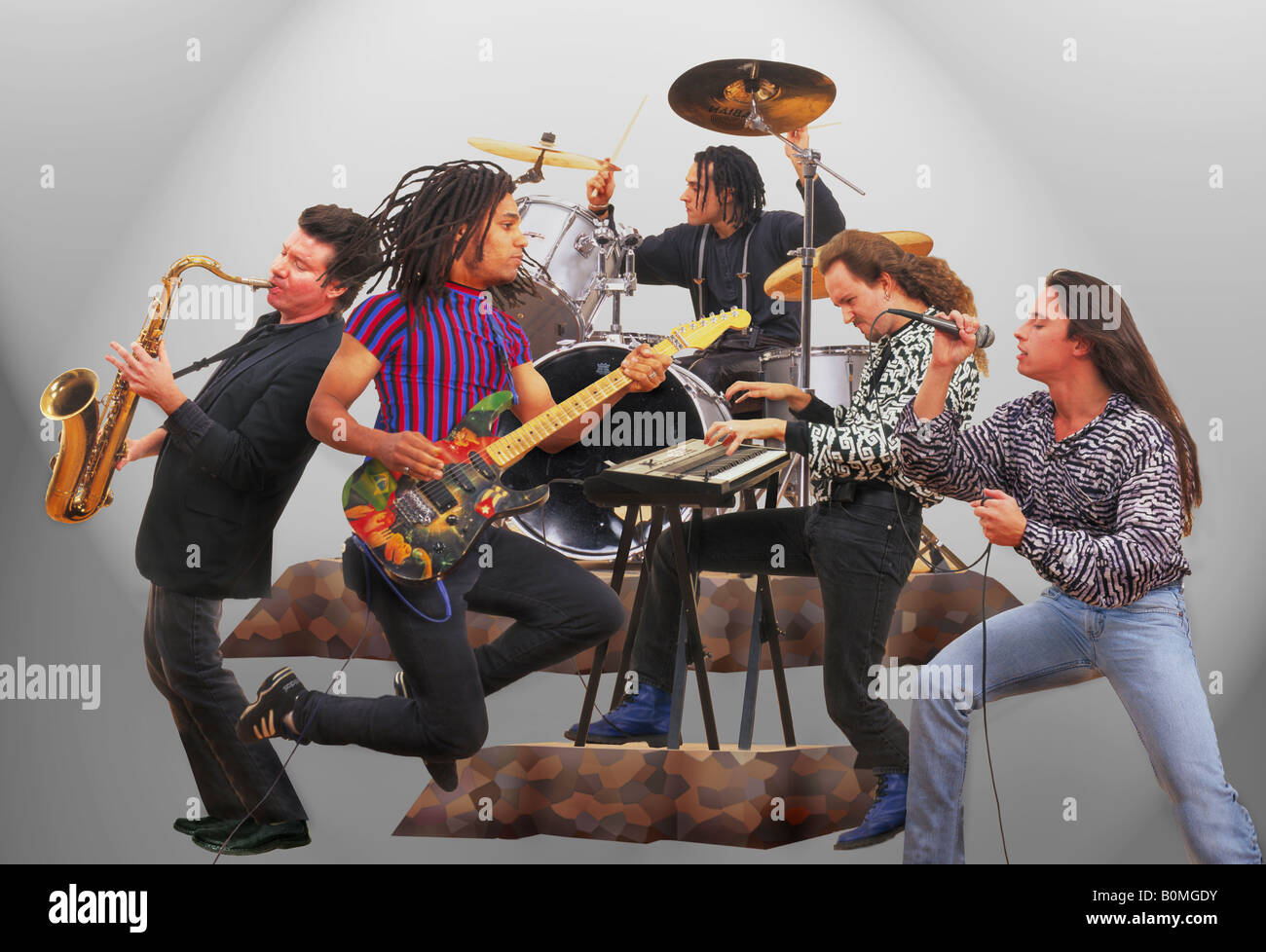 Rock band instruments hires stock photography and images Alamy