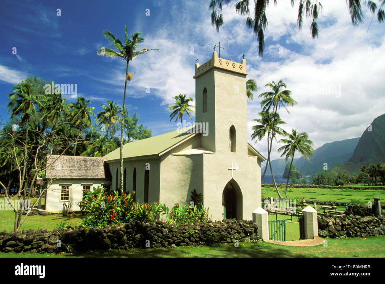 Hawaii Molokai Kalaupapa National Park Saint Philomena Church Pacific