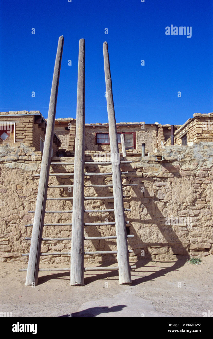 entry ladder village of acoma state of new mexico usa Stock Photo