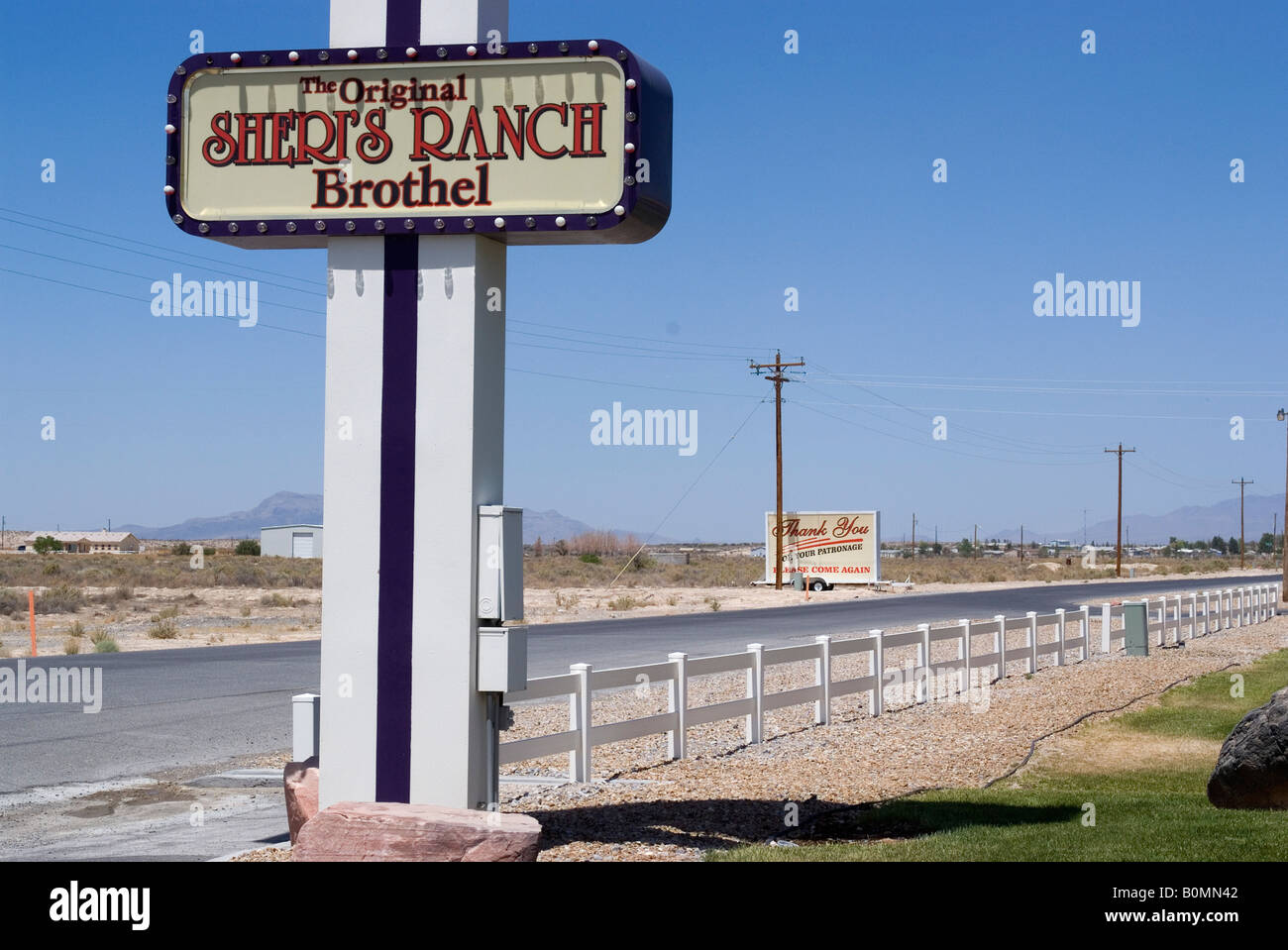 The original Sheri's Ranch (legal) brothel, Pahrump, Nevada, USA Stock